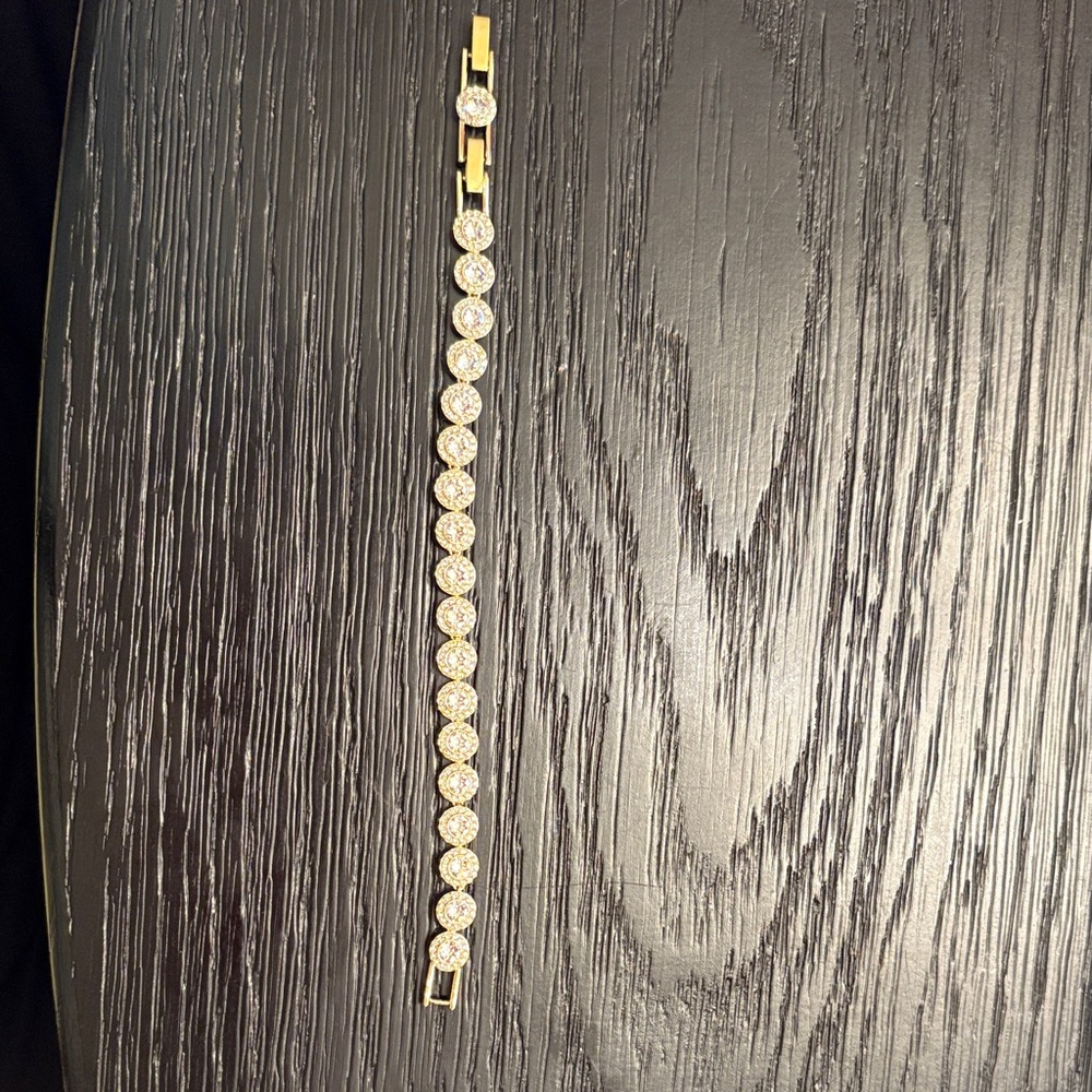 Swarovski Gold and Silver Crystal Bracelet